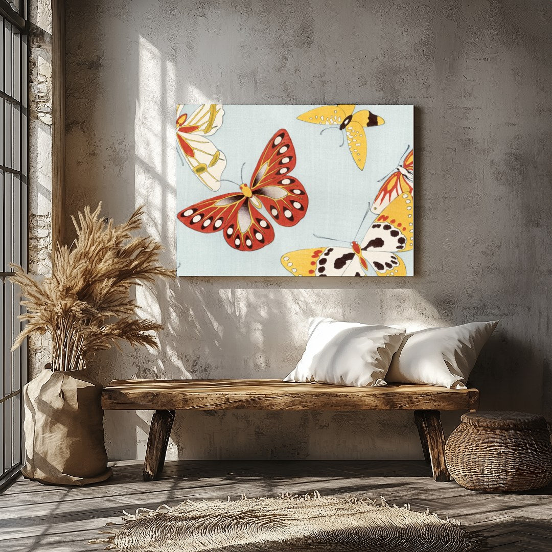Capture the essence of nature's beauty with this exquisite artwork depicting a lively dance of for Veranda