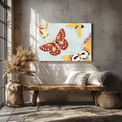 Capture the essence of nature's beauty with this exquisite artwork depicting a lively dance of for Veranda