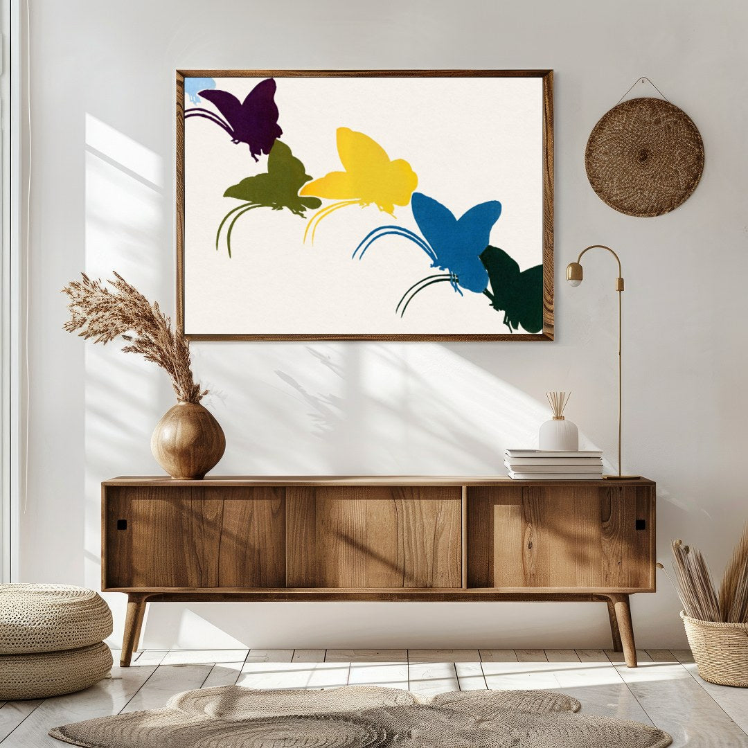 Capture the essence of transformation and freedom with this vibrant abstract artwork. Featuring a for Sitting Area