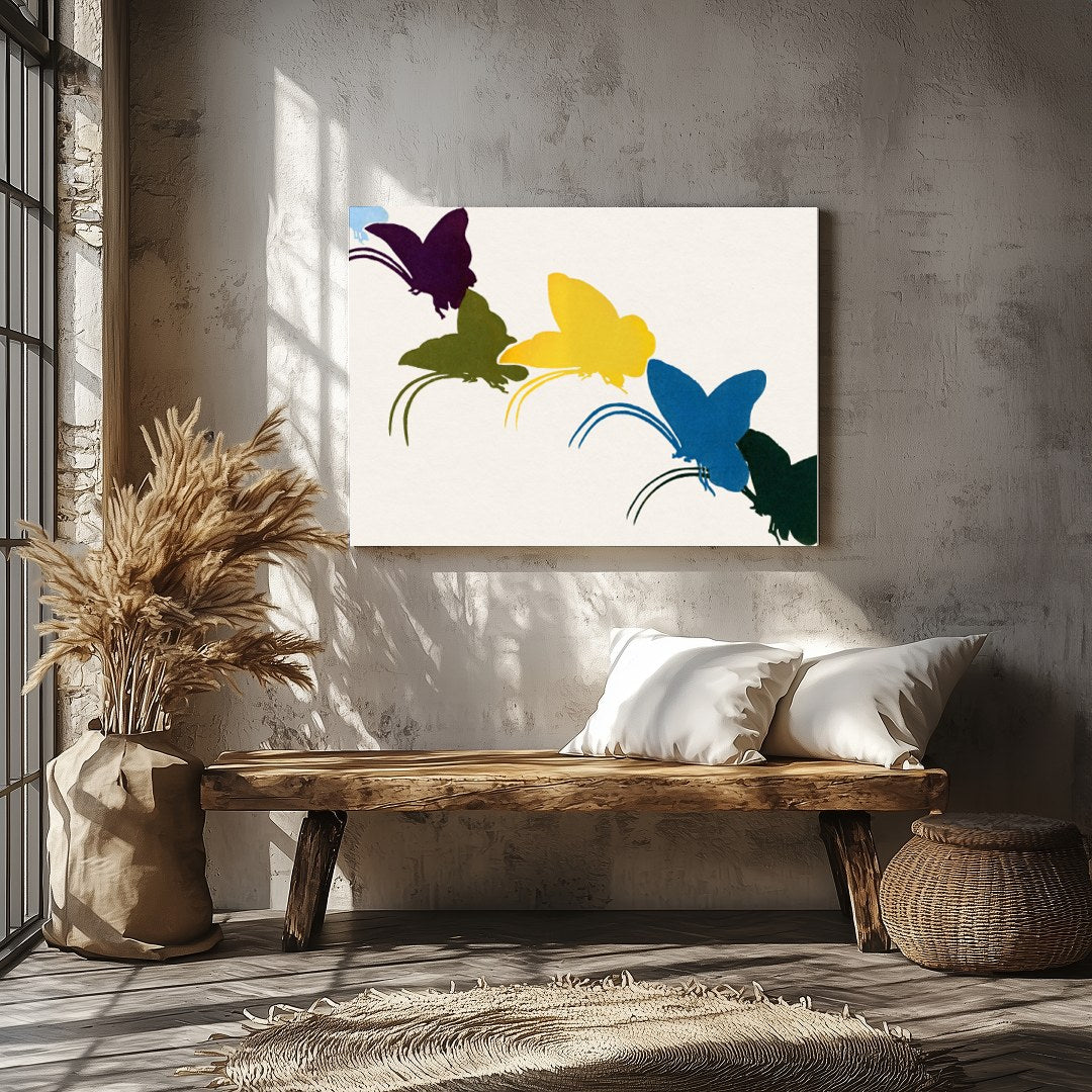 Capture the essence of transformation and freedom with this vibrant abstract artwork. Featuring a for Veranda
