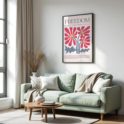 This elegant and inspiring print features a stylish design centered around the powerful concept of … for living room
