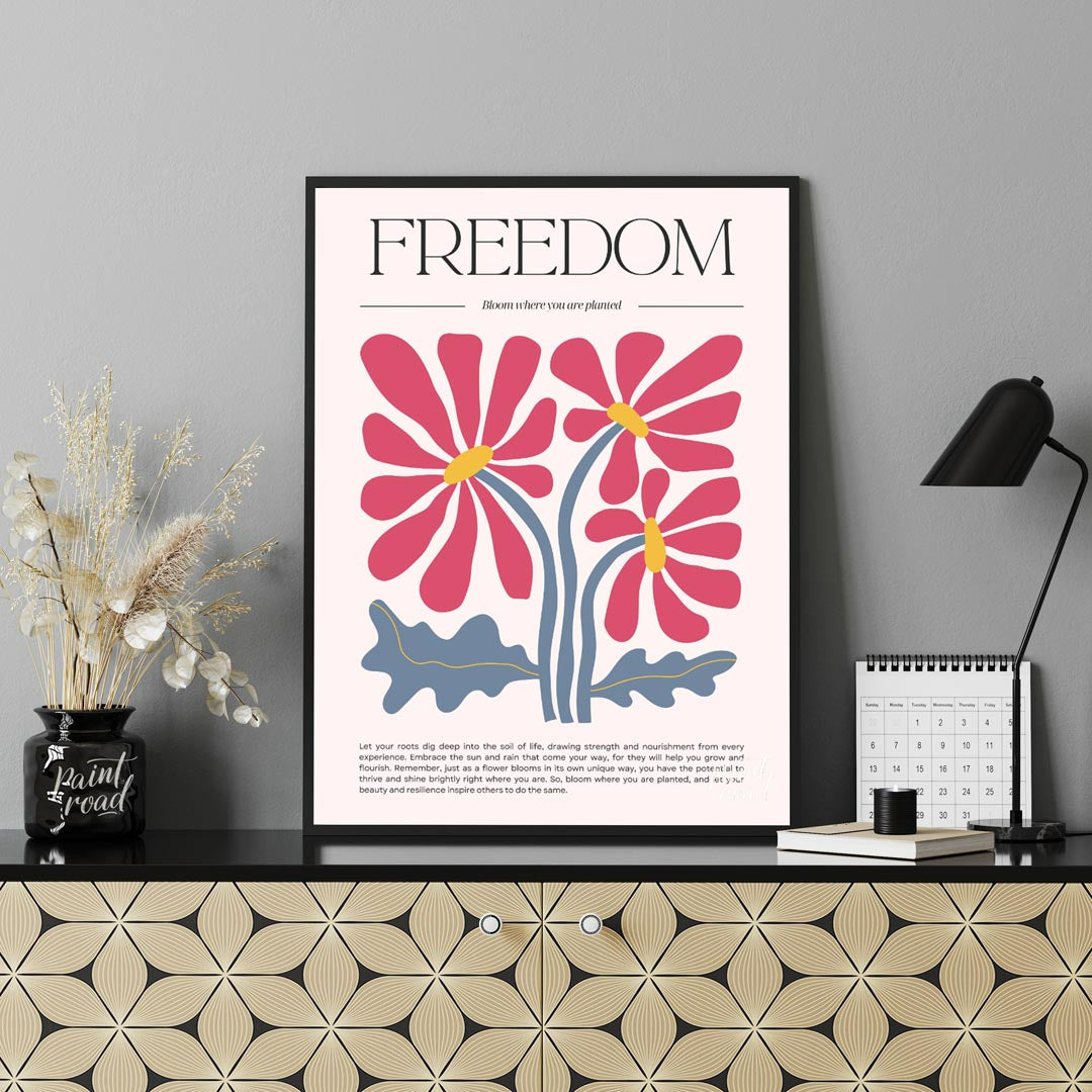 This elegant and inspiring print features a stylish design centered around the powerful concept of … for office