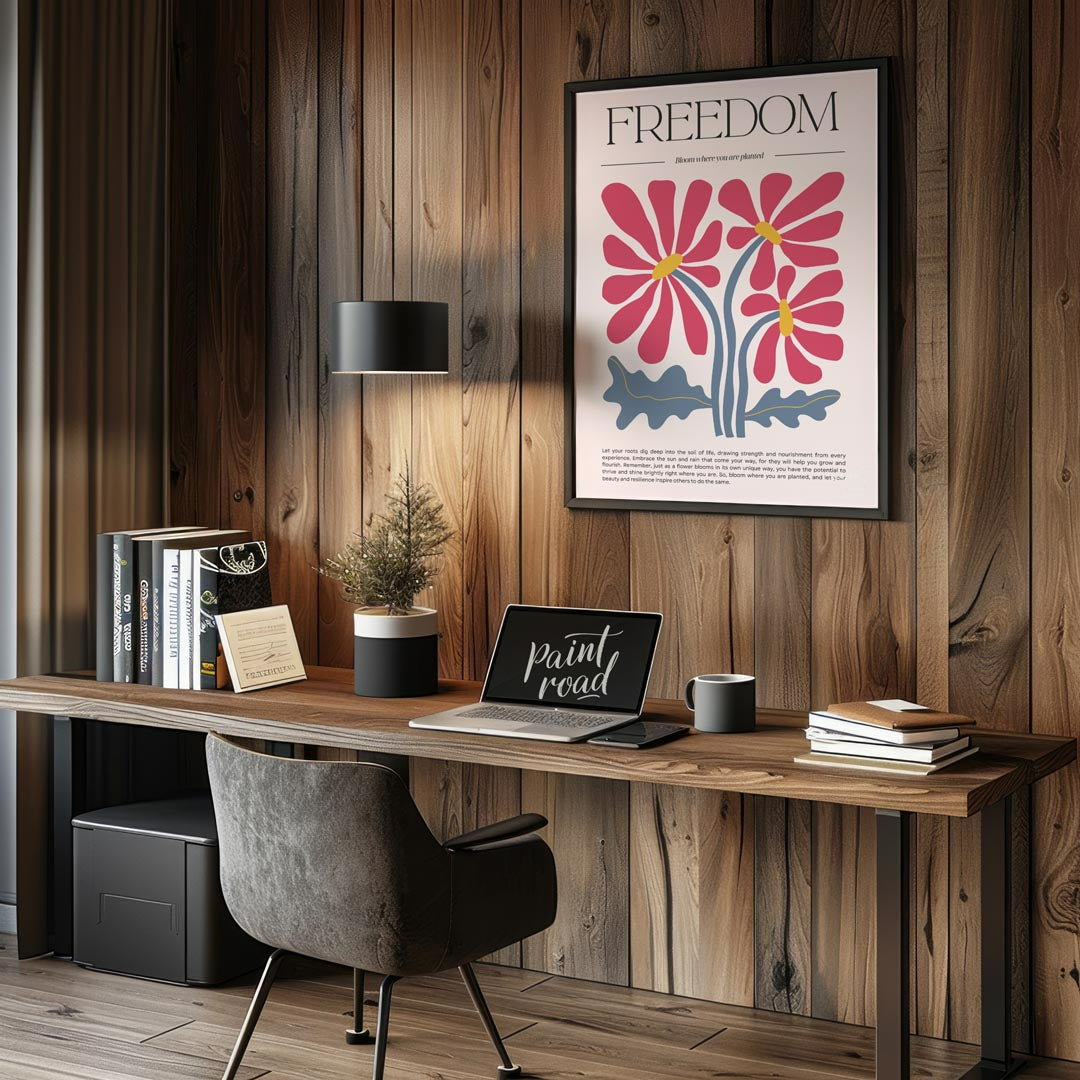 This elegant and inspiring print features a stylish design centered around the powerful concept of … for office
