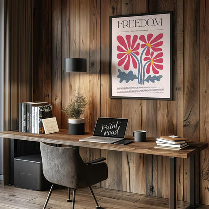 This elegant and inspiring print features a stylish design centered around the powerful concept of … for office