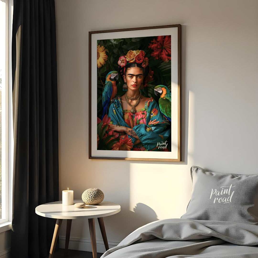 "Frida in Bloom is a vibrant celebration of culture, femininity, and fierce individuality. This str… for bedroom