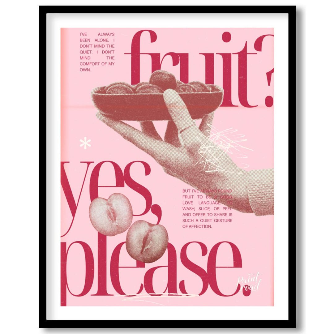 "Fruit Offering" presents a digital collage with a surreal and poetic aesthetic. The artwork featur… for abode