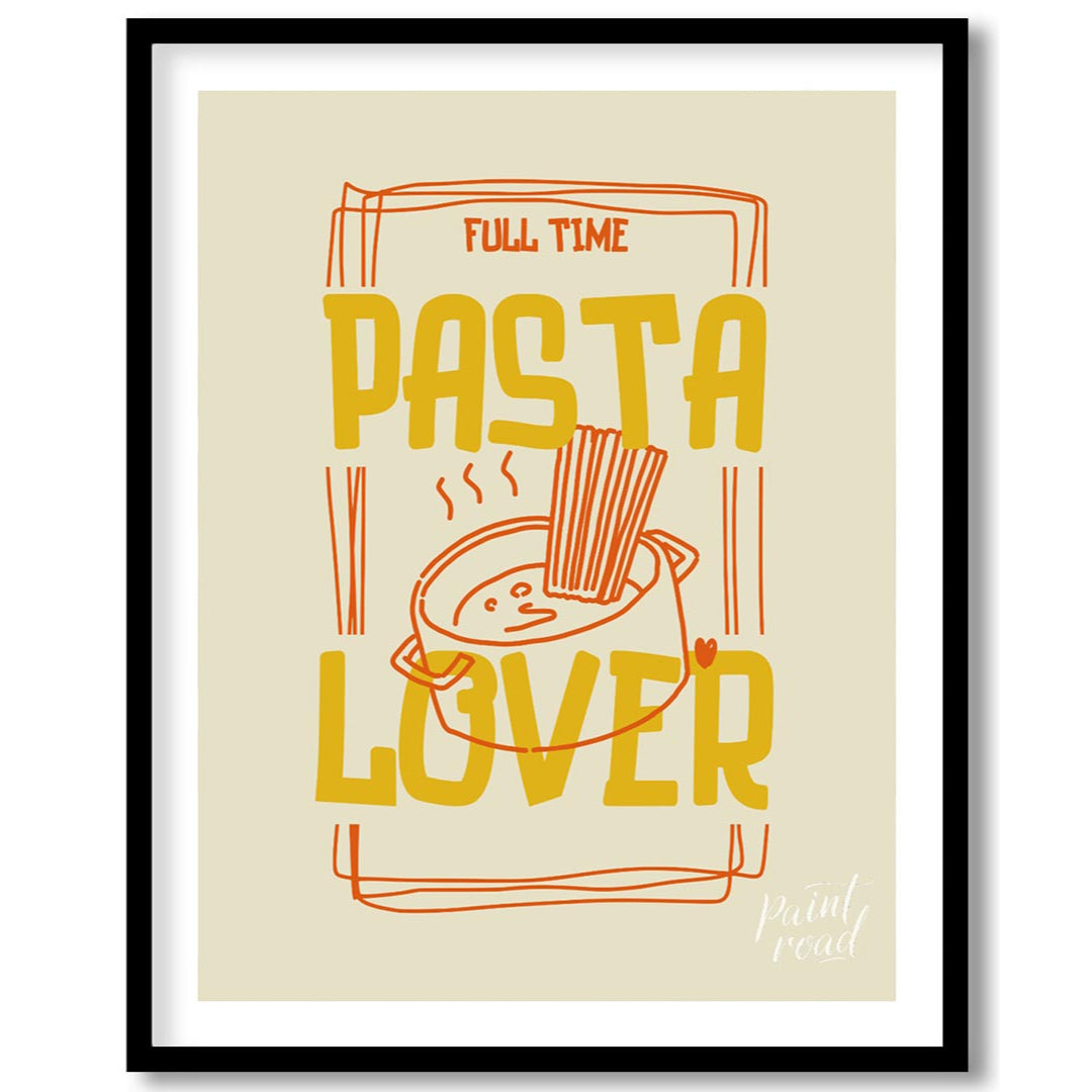 This engaging and spirited poster is a playful declaration for any pasta enthusiast, presented in a… for house