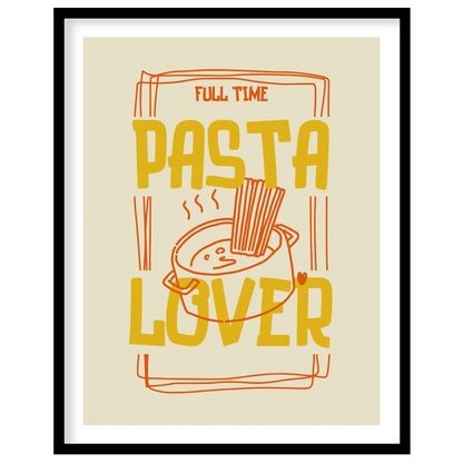 This engaging and spirited poster is a playful declaration for any pasta enthusiast, presented in a… for house