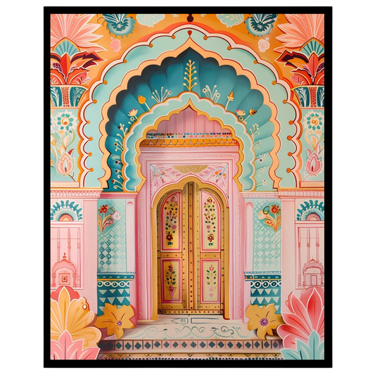 Immerse yourself in the exquisite detailing of this Indian Miniature Art, where vibrant colors for sweet-home