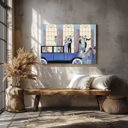 Step back into the opulence of the Roaring Twenties with this exquisite artwork. Featuring a for Veranda