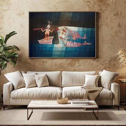 Dive into the mesmerizing world of geometric abstraction with this captivating artwork. A daring for Family Room