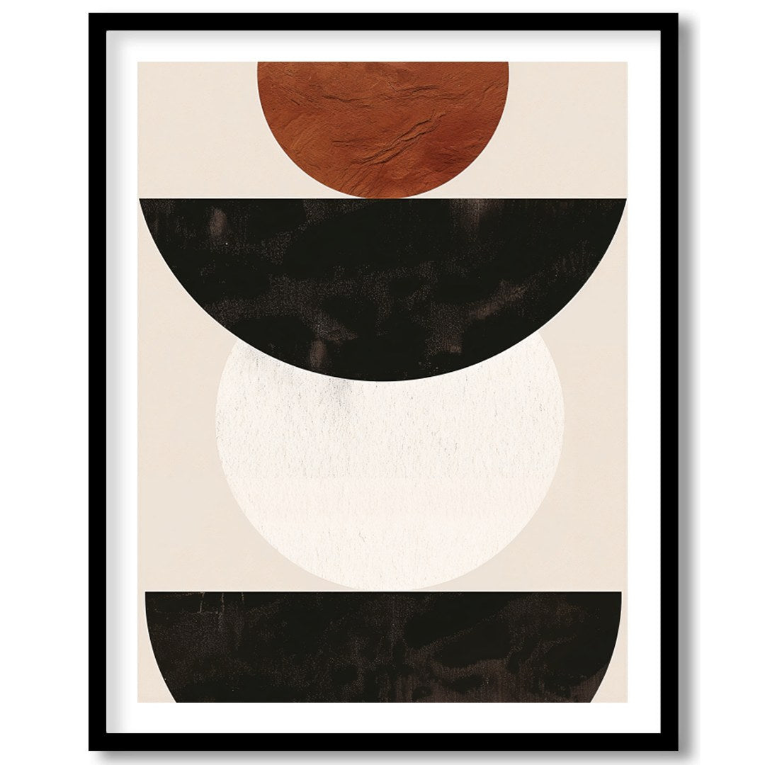 This captivating piece blends simplicity with an earthy elegance, featuring bold geometric shapes. for residence