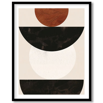 This captivating piece blends simplicity with an earthy elegance, featuring bold geometric shapes. for residence