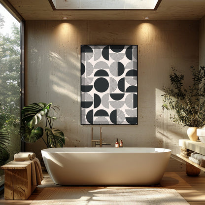This exquisite piece of geometric art brings symmetry and elegance to any space. Its intricate for Bathroom