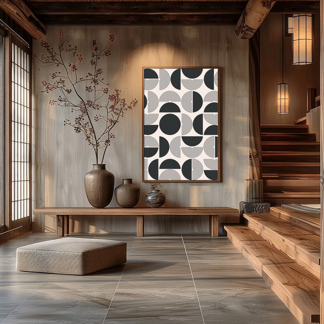 This exquisite piece of geometric art brings symmetry and elegance to any space. Its intricate for Hall