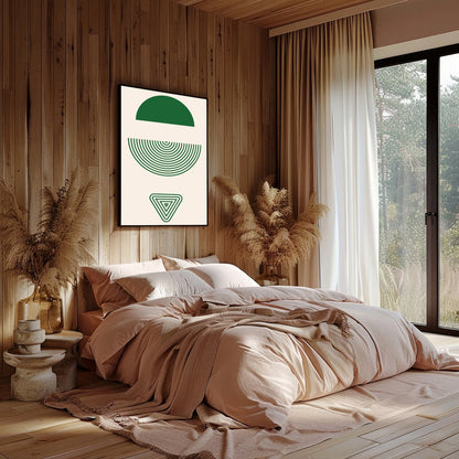 Elevate your living space with this minimalist geometric wall art, featuring intricate patterns in for Bedroom