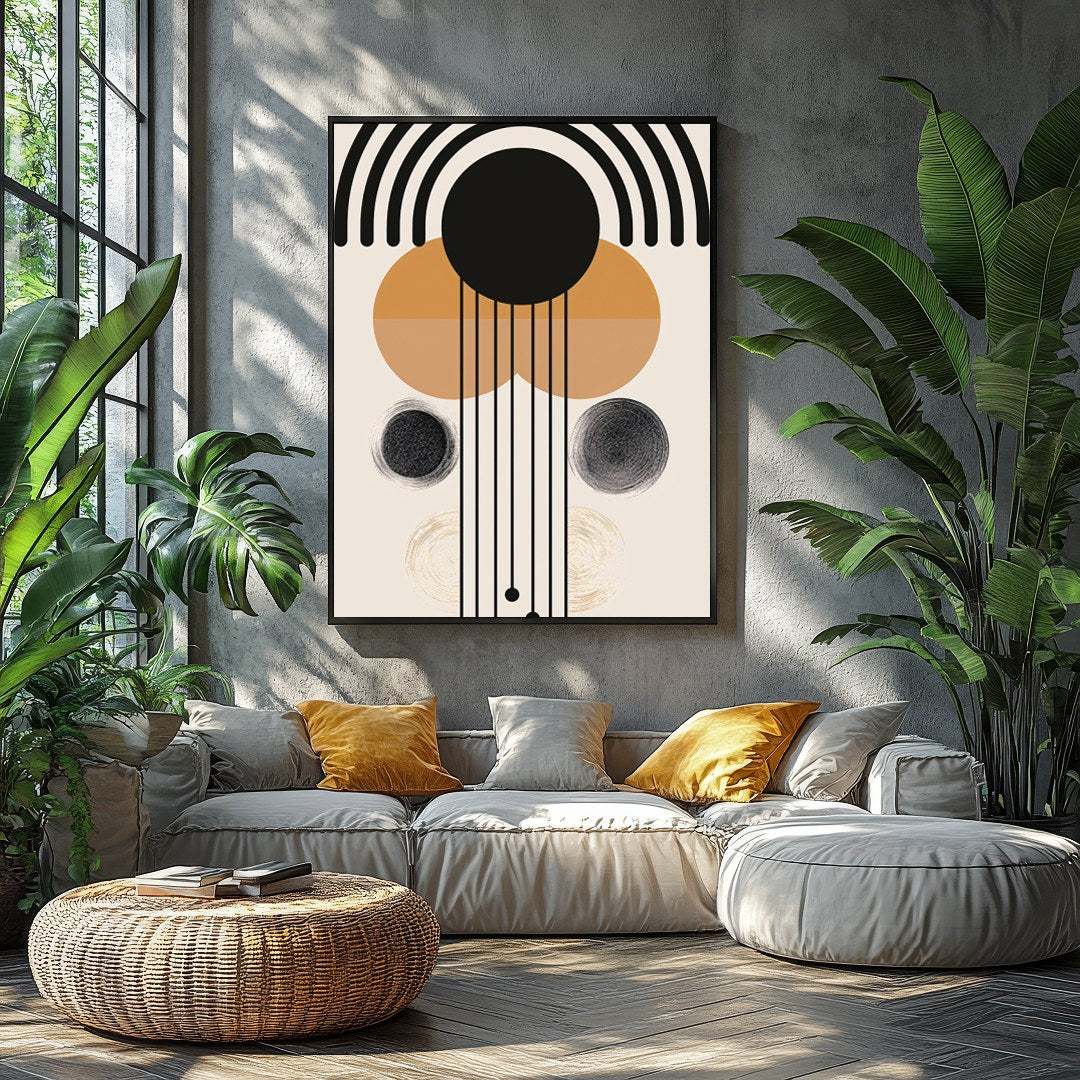 Breathe elegance into your space with this stunning geometric composition. Featuring harmonious for Balcony