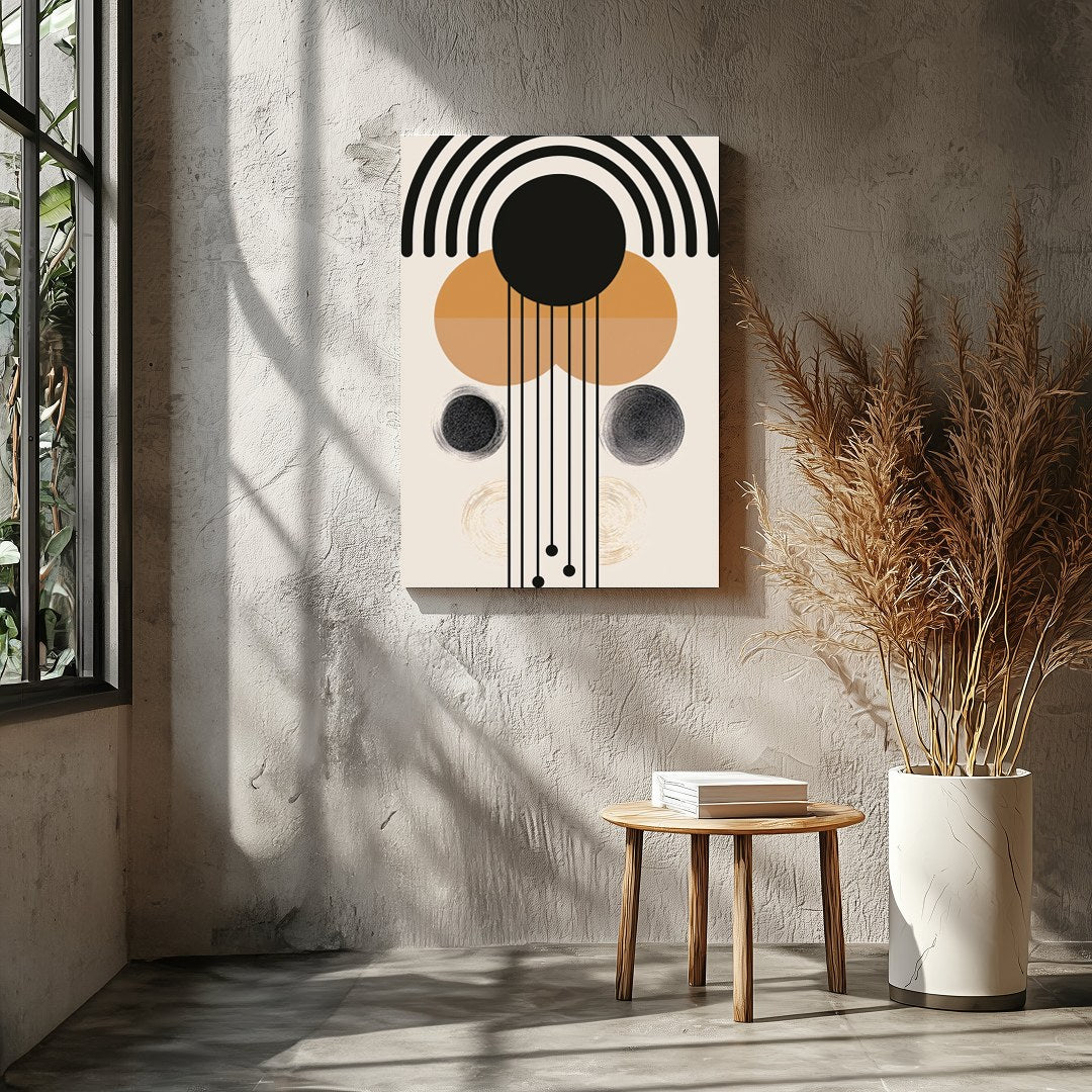 Breathe elegance into your space with this stunning geometric composition. Featuring harmonious for Entrance