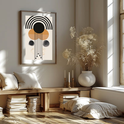 Breathe elegance into your space with this stunning geometric composition. Featuring harmonious for haven