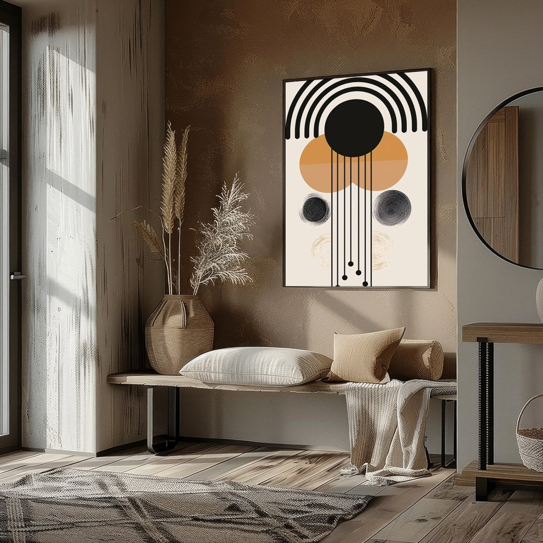 Breathe elegance into your space with this stunning geometric composition. Featuring harmonious for loft