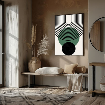 Elevate your space with this striking piece that brings the beauty of geometric harmony and for gallery