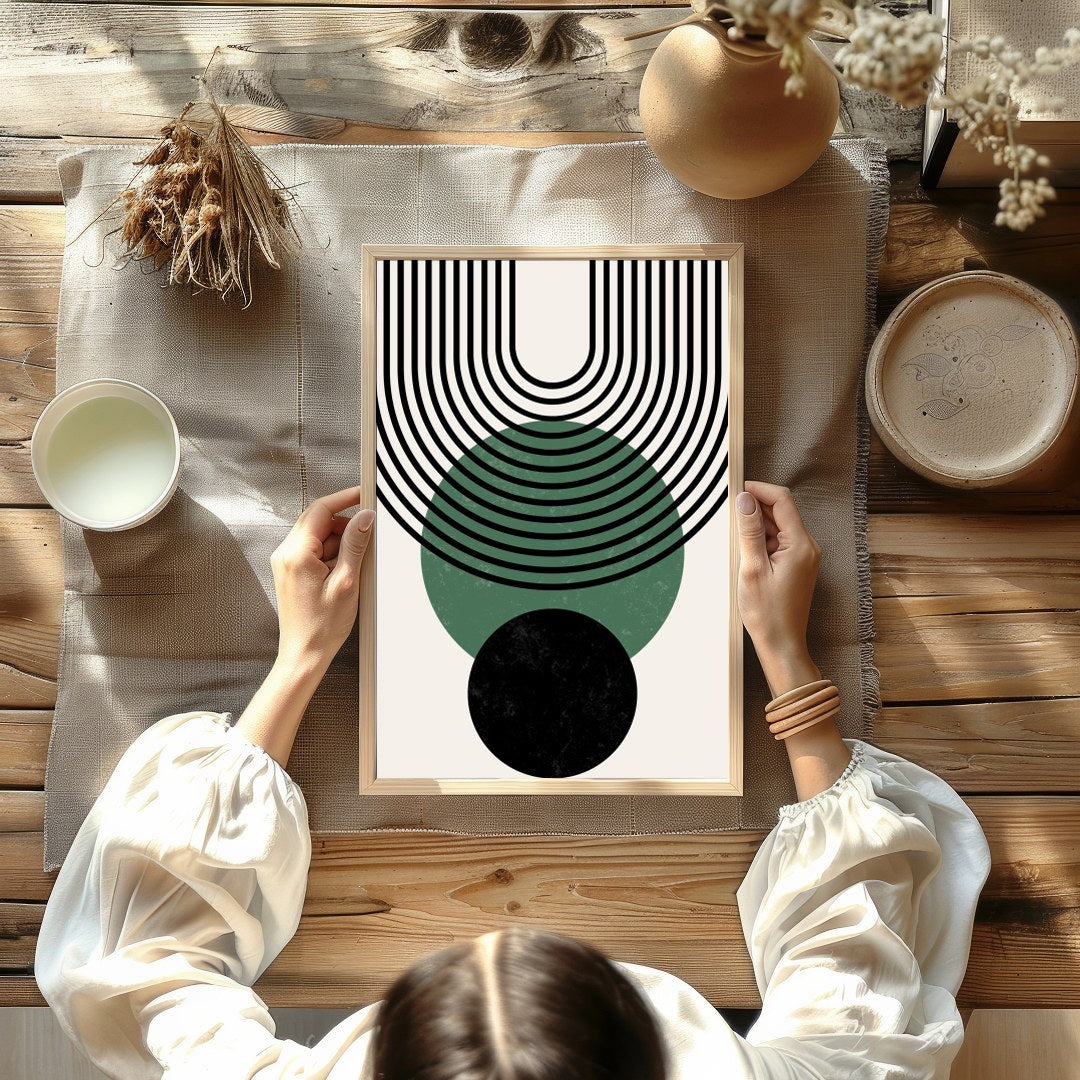 Elevate your space with this striking piece that brings the beauty of geometric harmony and for Kitchen