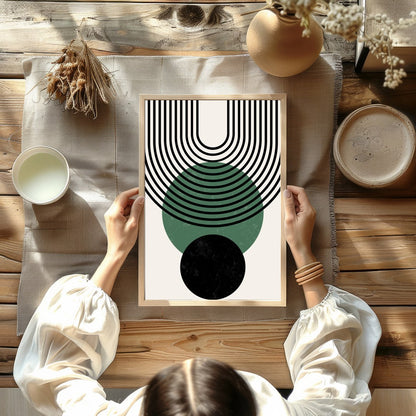Elevate your space with this striking piece that brings the beauty of geometric harmony and for Kitchen