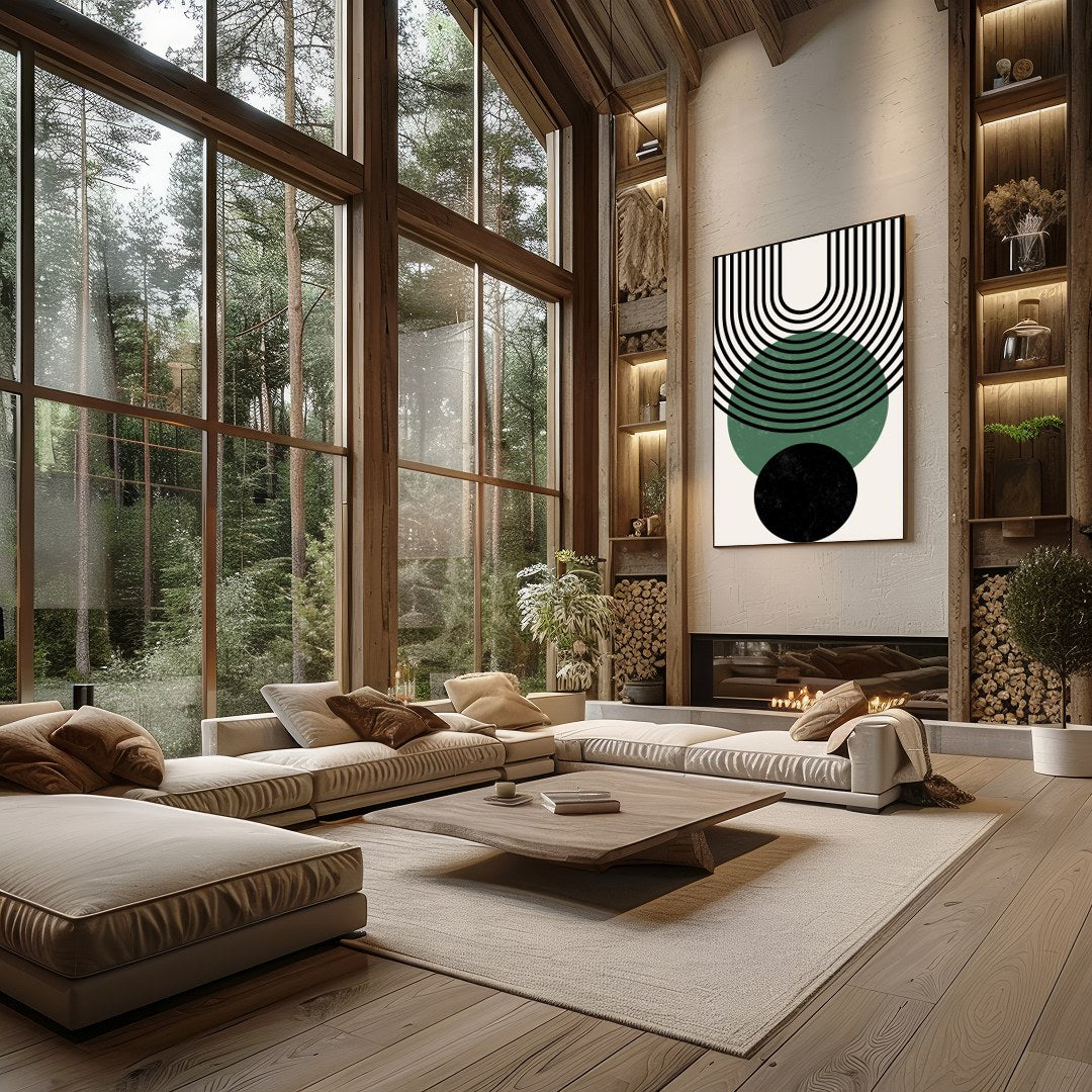 Elevate your space with this striking piece that brings the beauty of geometric harmony and for Living Room