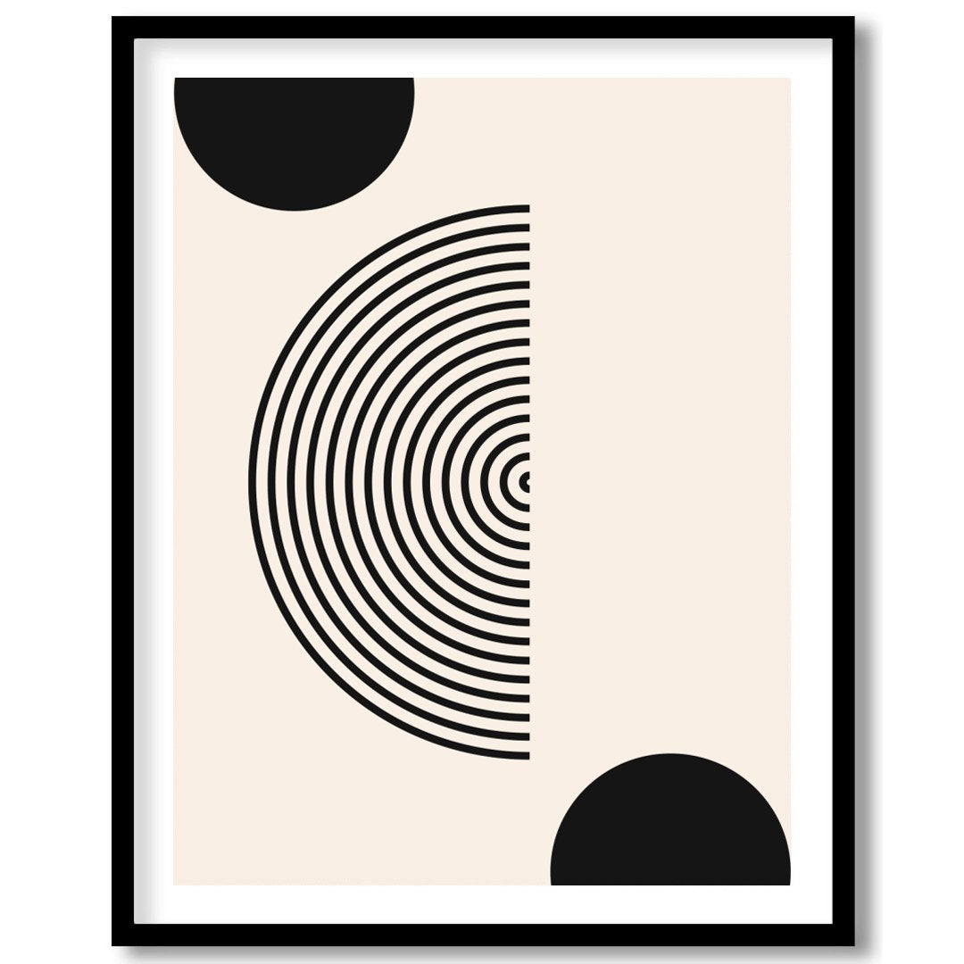 Elevate your space with this striking piece of abstract art that explores balance and symmetry for sanctuary