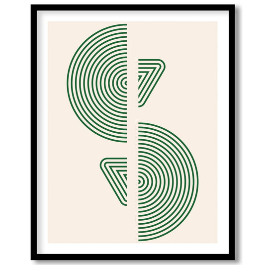 This captivating artwork showcases a harmonious balance of geometric patterns and natural tones. for loft