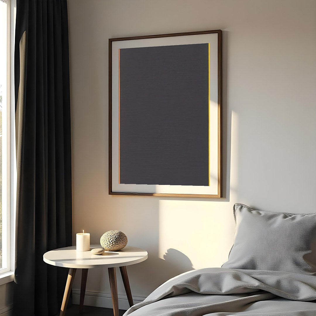 Immerse yourself in the vibrant interplay of colors and shapes with this striking geometric for Bedroom