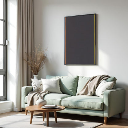 Immerse yourself in the vibrant interplay of colors and shapes with this striking geometric for Hall