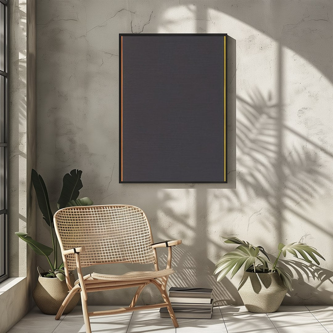 Immerse yourself in the vibrant interplay of colors and shapes with this striking geometric for Sitting Area