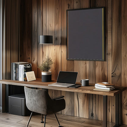 Immerse yourself in the vibrant interplay of colors and shapes with this striking geometric for Study and Office