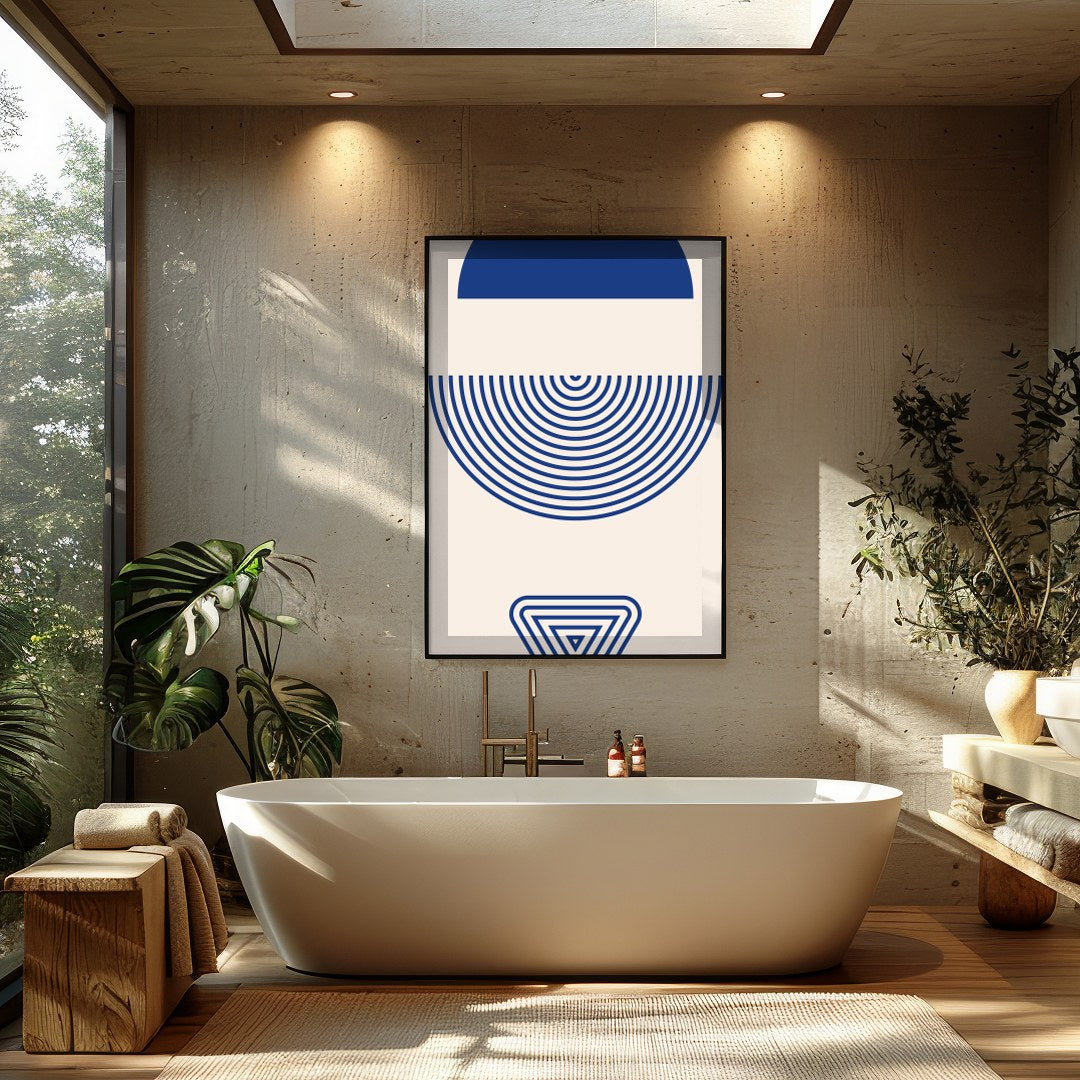 This stunning piece of wall art brings a sophisticated touch to any space with its minimalist for Bathroom