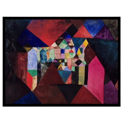 Immerse yourself in a vibrant world with 'Geometric Symphony,' an abstract masterpiece showcasing a for residence