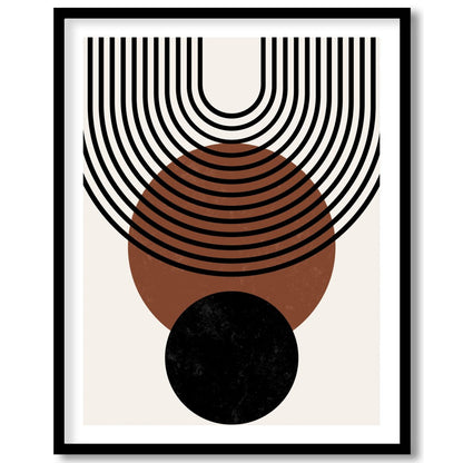 Elevate your space with this stunning geometric wall art, featuring a harmonious blend of circles for sanctuary