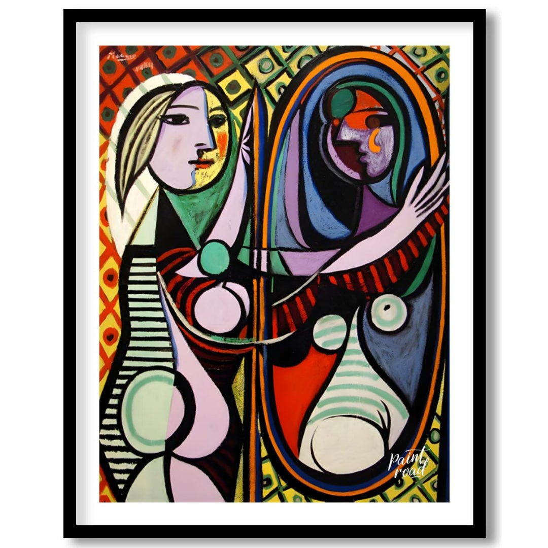 “Girl Before a Mirror,” painted by Pablo Picasso in 1932, is one of his most celebrated and psychol… for space
