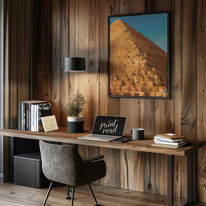 Giza Pyramid at Sunset Painting at Giza Pyramid at Sunset buy online at Paint Road featuring and