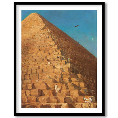 Giza Pyramid at Sunset Painting at Giza Pyramid at Sunset buy online at Paint Road featuring and