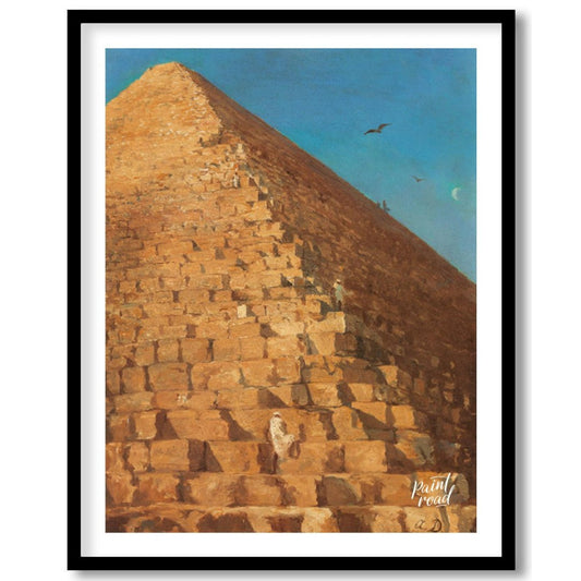 Giza Pyramid at Sunset Painting at Giza Pyramid at Sunset buy online at Paint Road featuring and