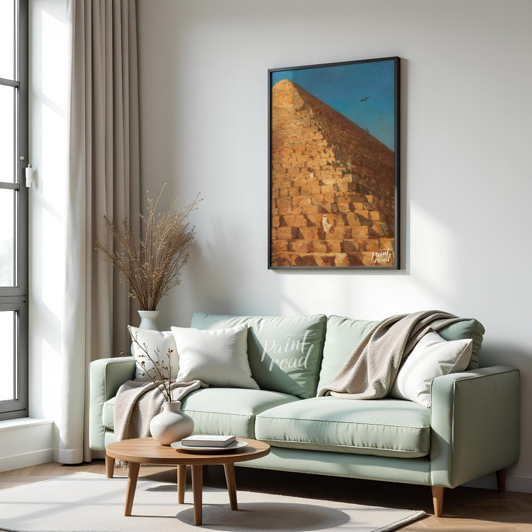 Giza Pyramid at Sunset Painting at Giza Pyramid at Sunset buy online at Paint Road featuring and