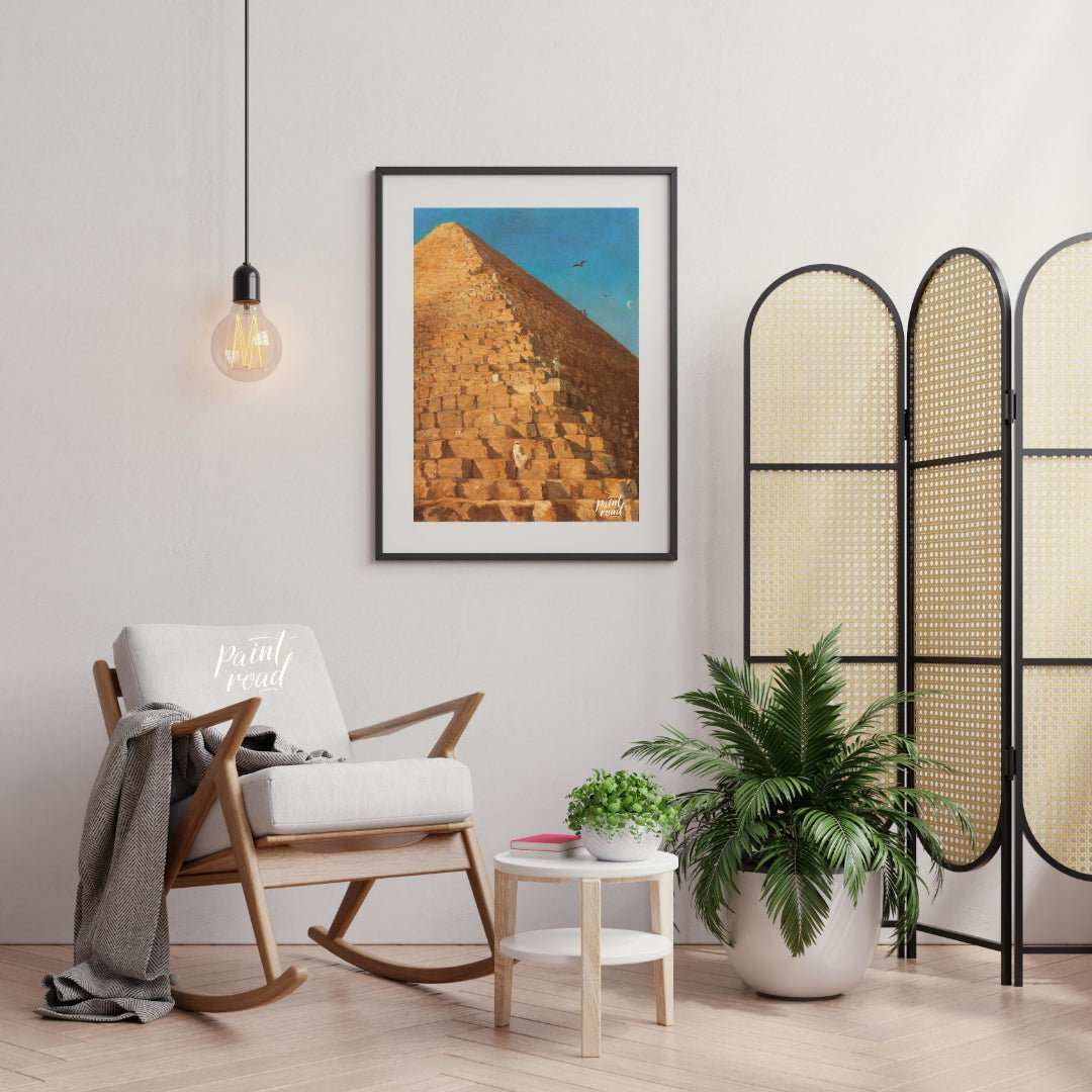 Giza Pyramid at Sunset Painting at Giza Pyramid at Sunset buy online at Paint Road featuring and