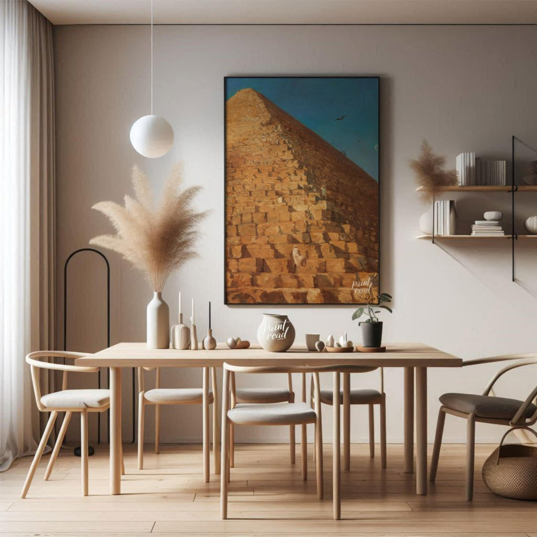 Giza Pyramid at Sunset Painting at Giza Pyramid at Sunset buy online at Paint Road featuring and