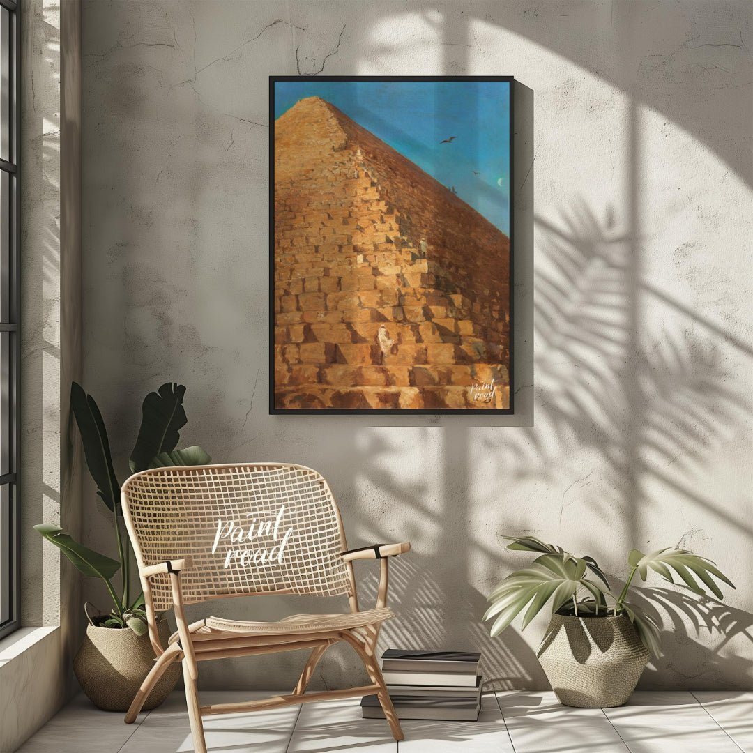 Giza Pyramid at Sunset Painting at Giza Pyramid at Sunset buy online at Paint Road featuring and