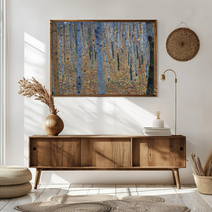 Immerse yourself in the serene beauty of a birch forest captured in stunning detail. This for Sitting Area