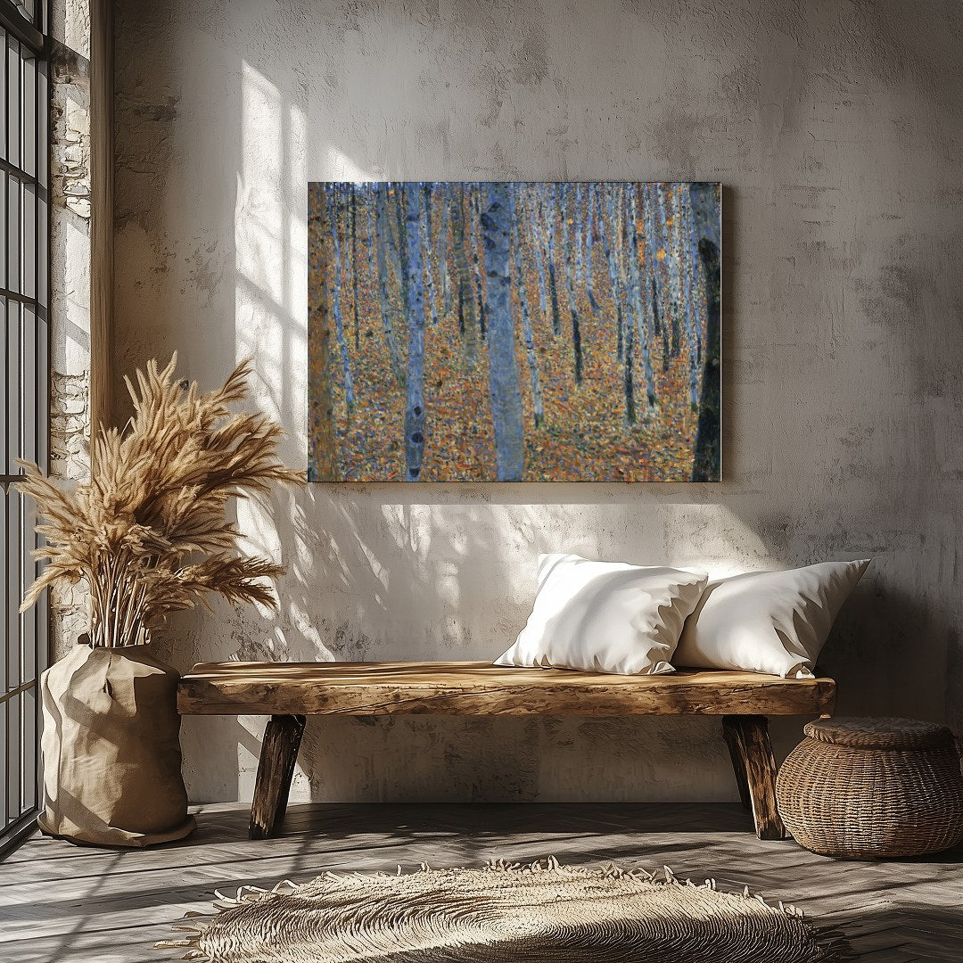 Immerse yourself in the serene beauty of a birch forest captured in stunning detail. This for Veranda