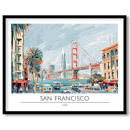 Experience the iconic beauty of San Francisco with this stunning piece of wall art. Featuring the for home