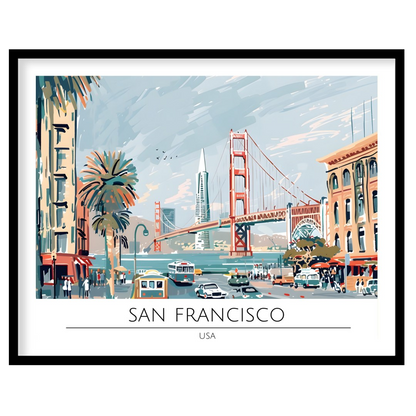 Experience the iconic beauty of San Francisco with this stunning piece of wall art. Featuring the for home