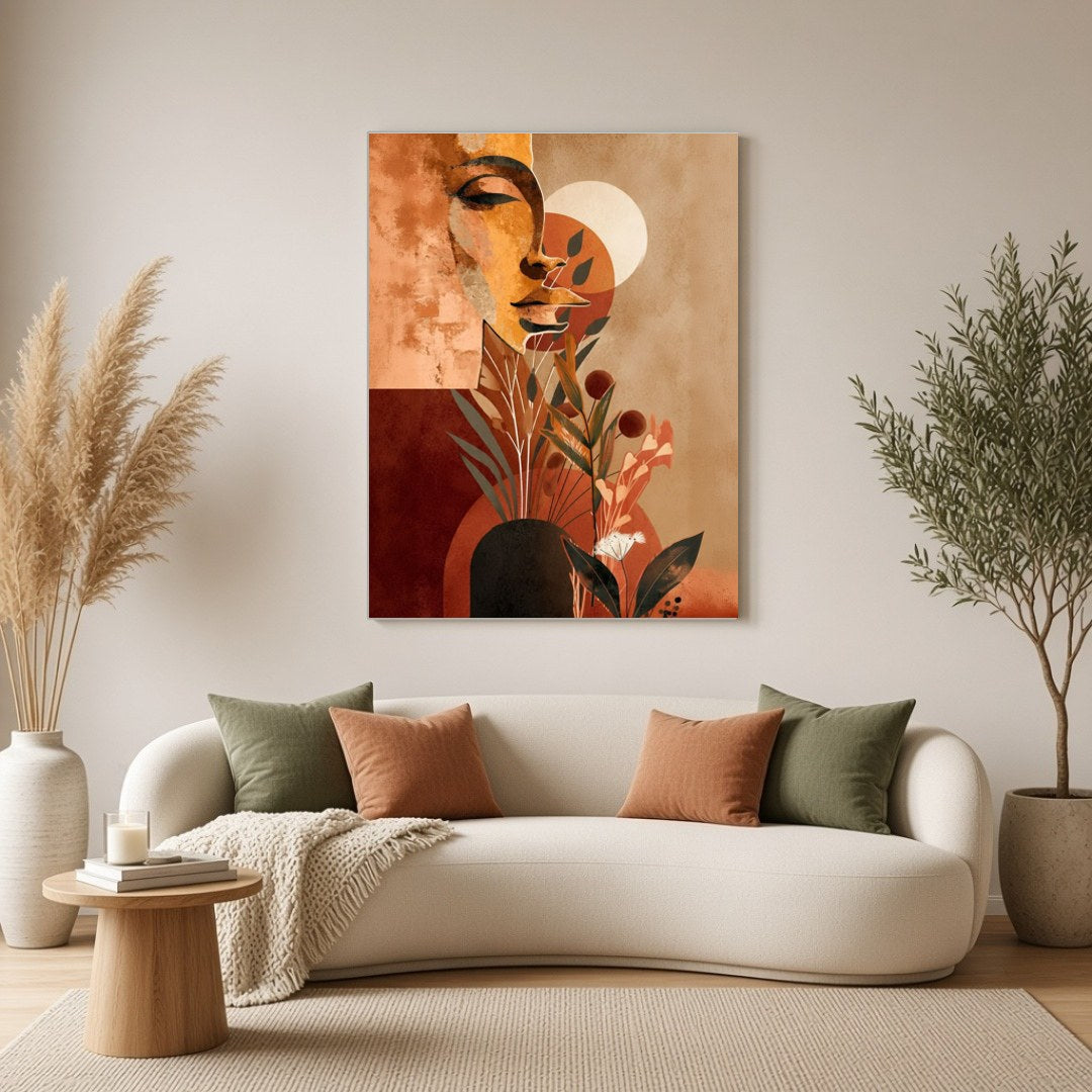 Immerse your space in the allure of the abstract with this contemporary art print, capturing a for Living Room